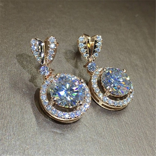 Dangle Drop Crystal Earrings