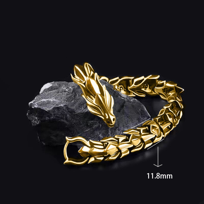 Mens Retro Dragon Bracelet