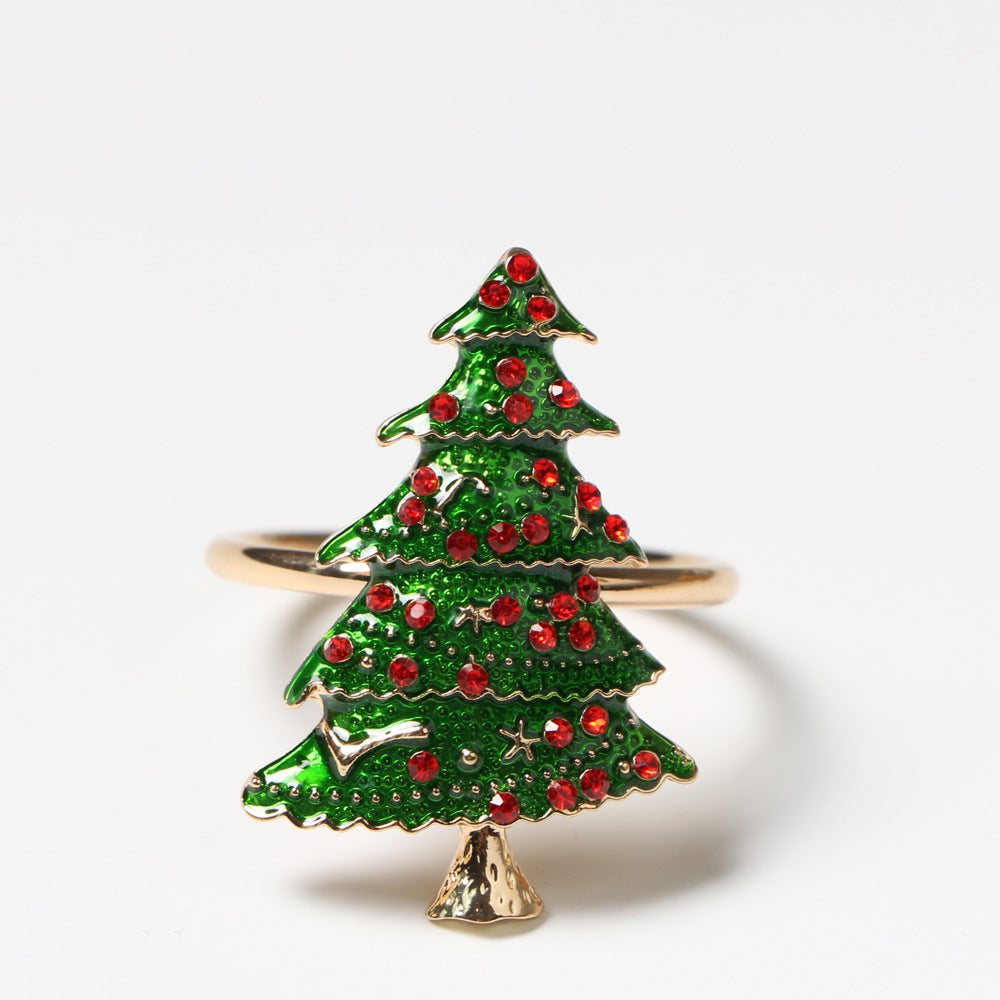 Elk Flower Christmas Rings